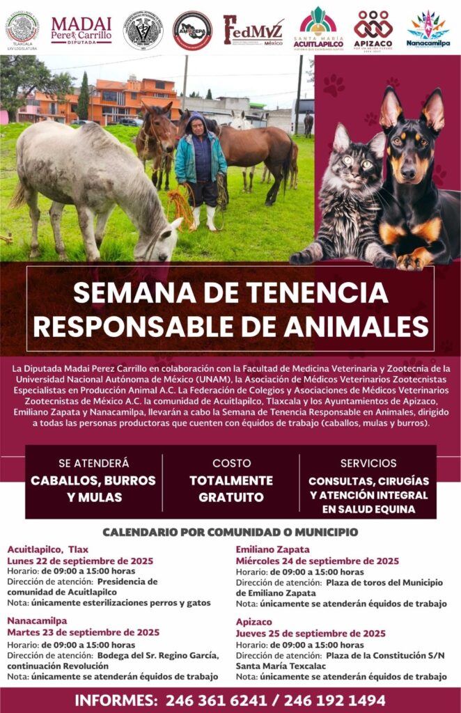 SEMANA DE TENENCIA RESPONSABLE DE ANIMALES EN EMILIANO ZAPATA