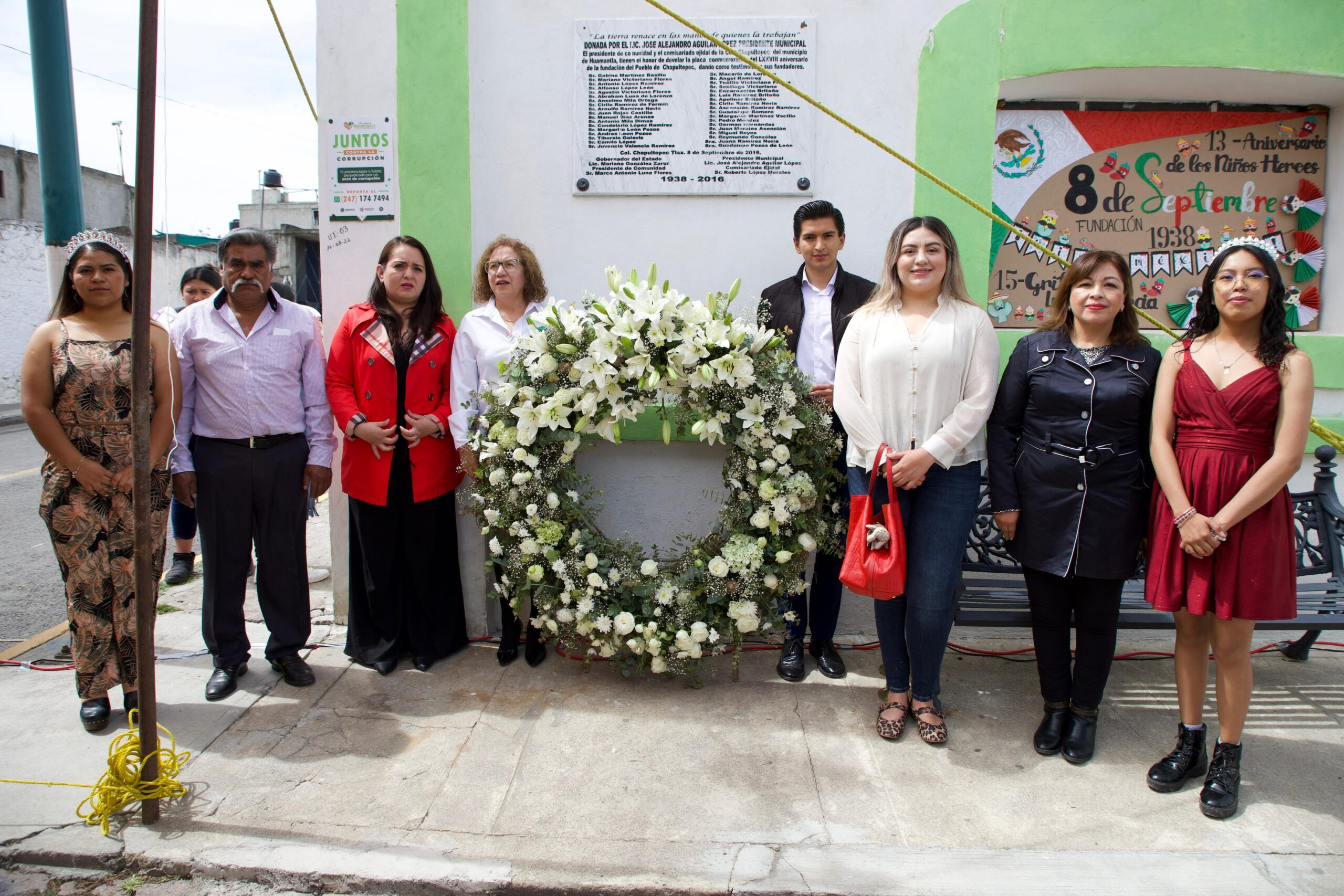AUTORIDADES MUNICIPALES Y COMUNITARIAS CONMEMORAN EL 87 ANIVERSARIO DE LA FUNDACIÓN DEL PUEBLO DE CHAPULTEPEC