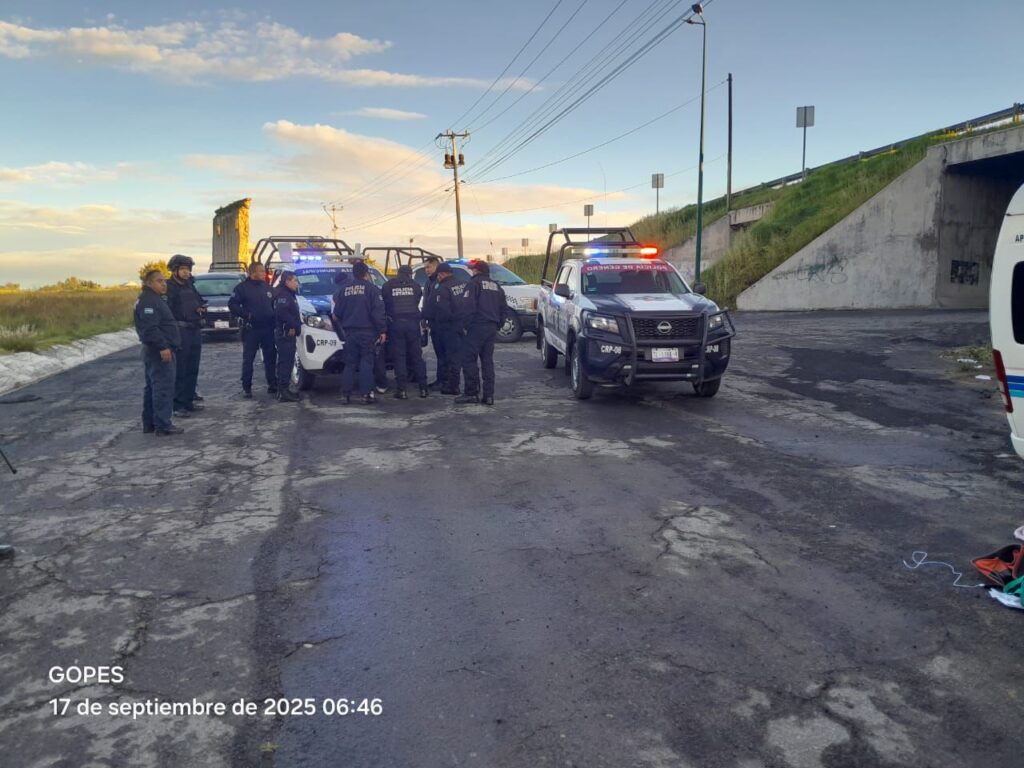 ELEMENTOS DE SEGURIDAD PÚBLICA DE HUAMANTLA ATIENDEN REPORTE DE ROBO DE VEHÍCULO EN COORDINACIÓN CON CORPORACIONES ESTATALES Y DE MUNICIPIOS VECINOS