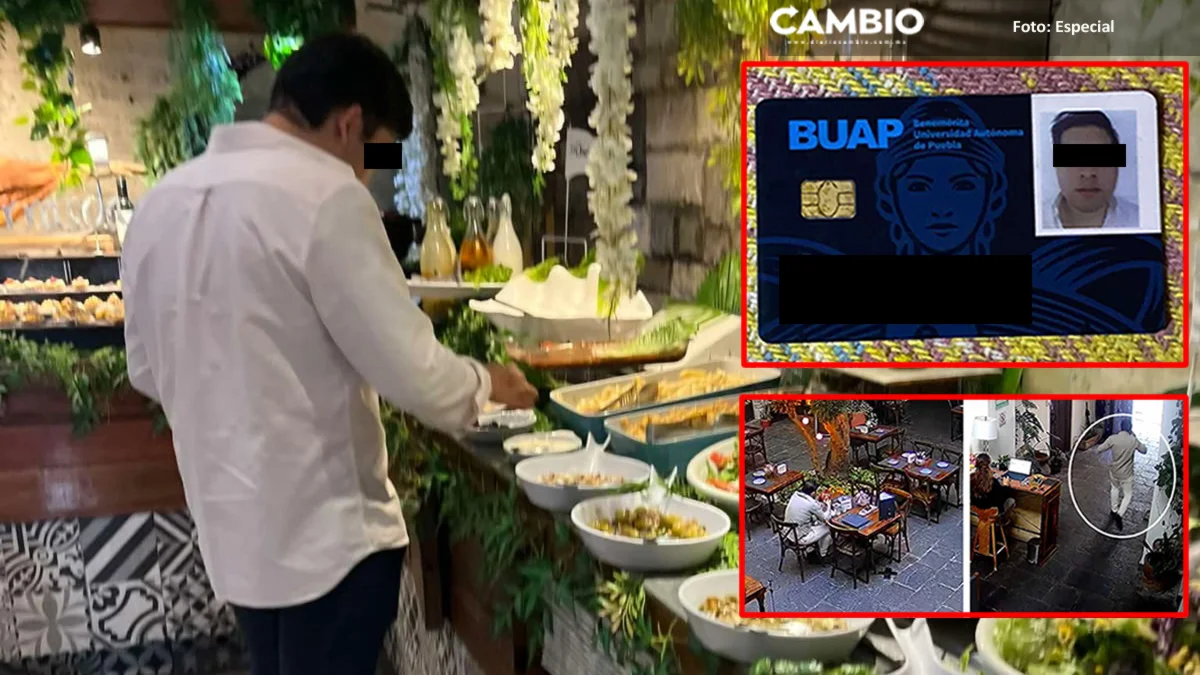 “COME Y CORRE”: ESTUDIANTE DE DERECHO DE LA BUAP ESTAFA A RESTAURANTES Y AMIGOS CON LA MISMA ESTRATEGIA