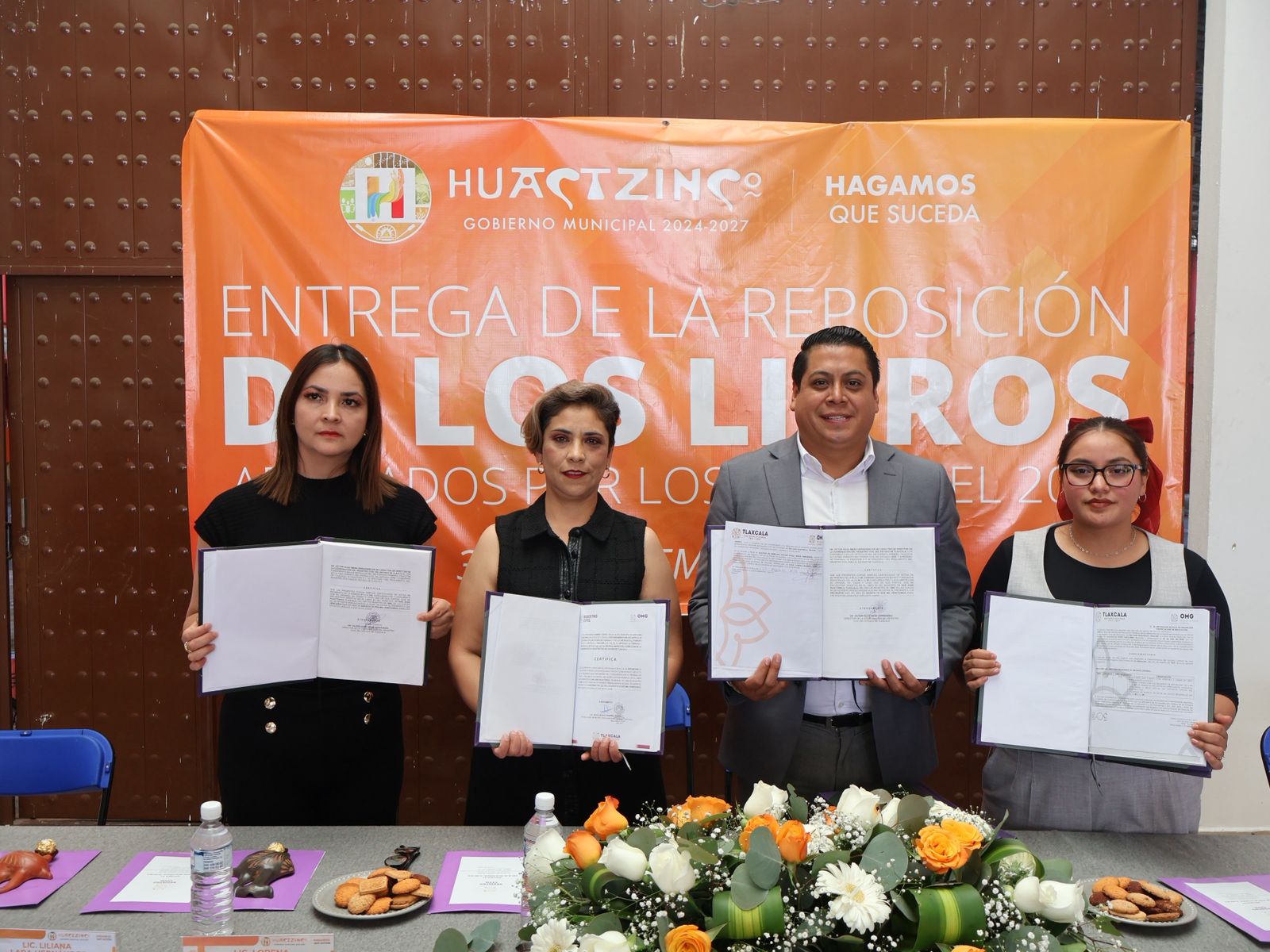 HUACTZINCO RECUPERA LIBROS DEL REGISTRO CIVIL Y FORTALECE CERTEZA JURÍDICA