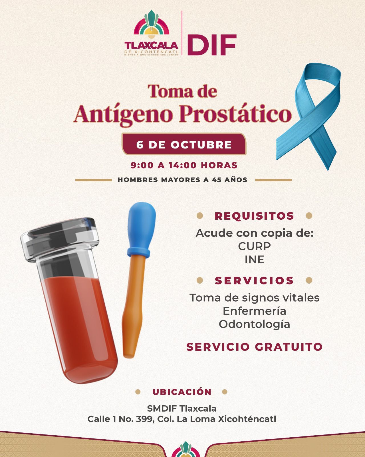 AYUNTAMIENTO DE TLAXCALA REFUERZA LA SALUD DEL HOMBRE CON JORNADA DE DETECCIÓN TEMPRANA DEL CÁNCER DE PRÓSTATA