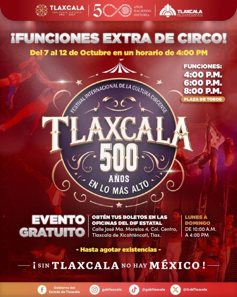 ANUNCIAN FUNCIONES EXTRAS DEL FESTIVAL INTERNACIONAL DE LA CULTURA CIRCENSE 500 AÑOS