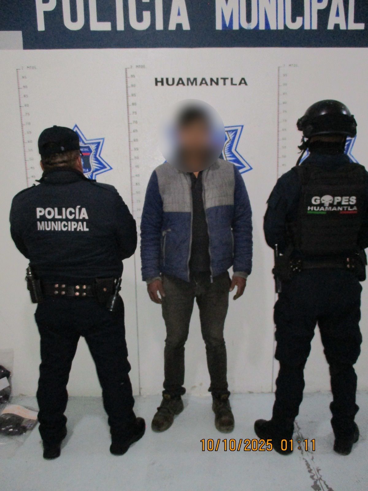 ELEMENTOS DE SEGURIDAD PÚBLICA DE HUAMANTLA REALIZAN DESTACADA INTERVENCIÓN Y ASEGURAN A PERSONAS CON ARMA DE FUEGO