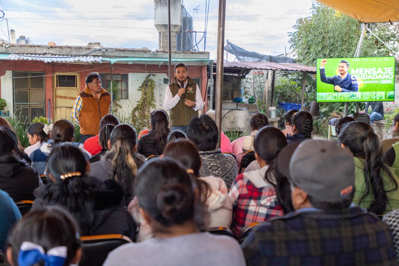 CON UN DIÁLOGO CERCANO Y TRANSPARENTE, SALVADOR SANTOS LLEVA SU MENSAJE CIUDADANO A LAS 39 COMUNIDADES DE HUAMANTLA A UN AÑO DE RESULTADOS