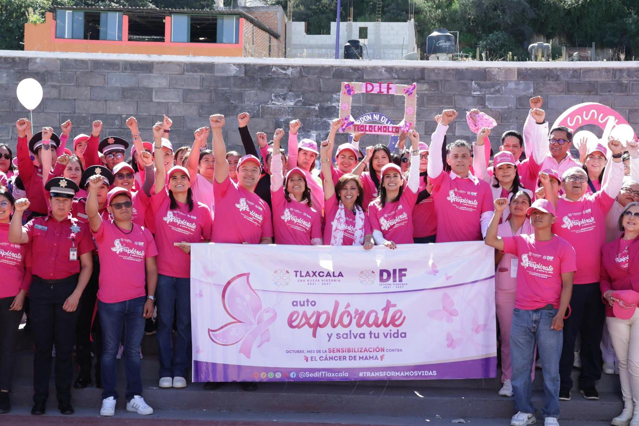 CON “CAMINATA ROSA”, TLAXCALA REFRENDA COMPROMISO CON LA SALUD INTEGRAL DE LAS MUJERES