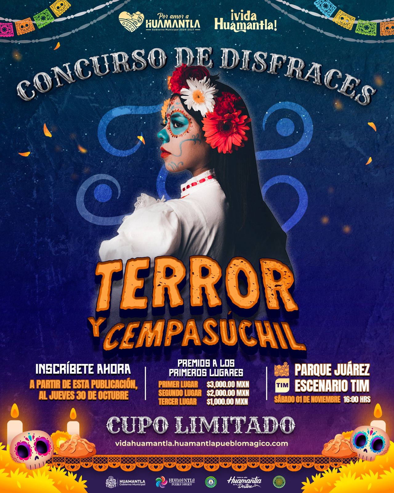 CONVOCATORIA ABIERTA PARA EL CONCURSO “TERROR Y CEMPASÚCHIL” COMO PARTE DEL FESTIVAL VIDA HUAMANTLA