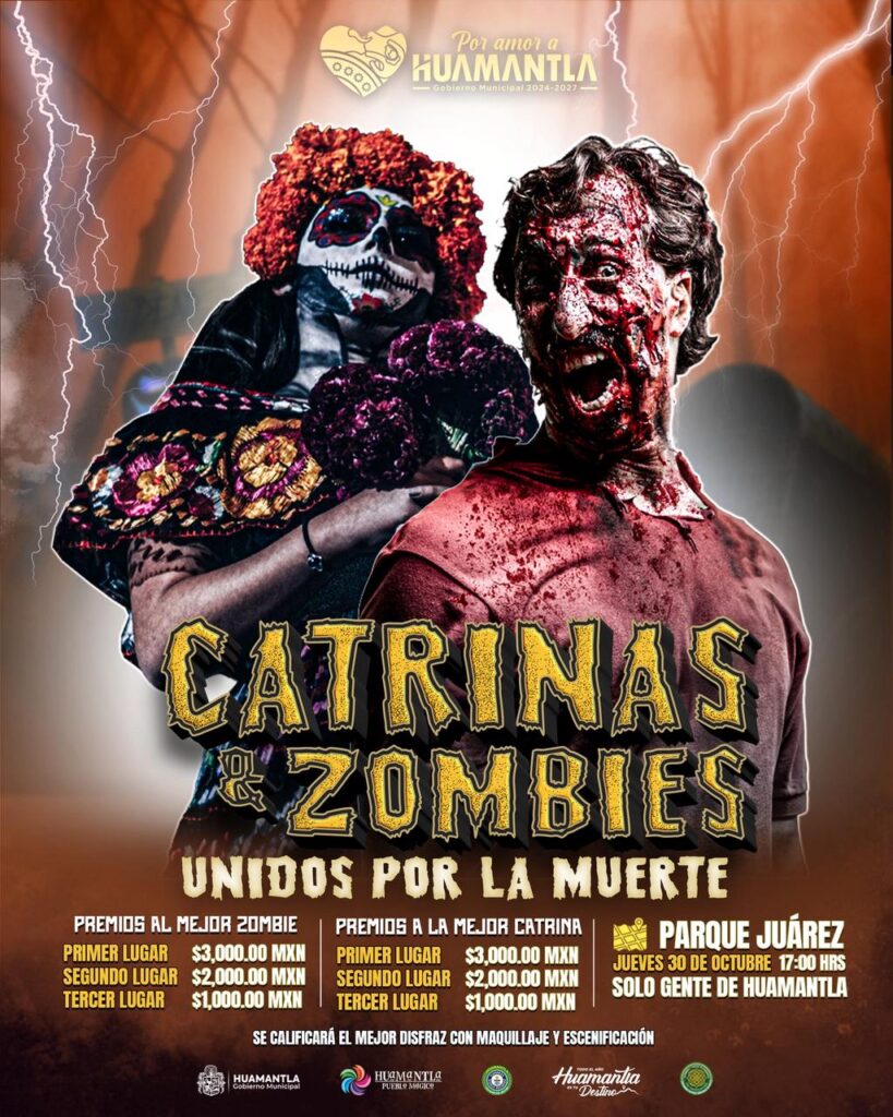 CONVOCAN AL CONCURSO “ZOMBIES Y CATRINAS” EN EL MARCO DEL FESTIVAL VIDA HUAMANTLA