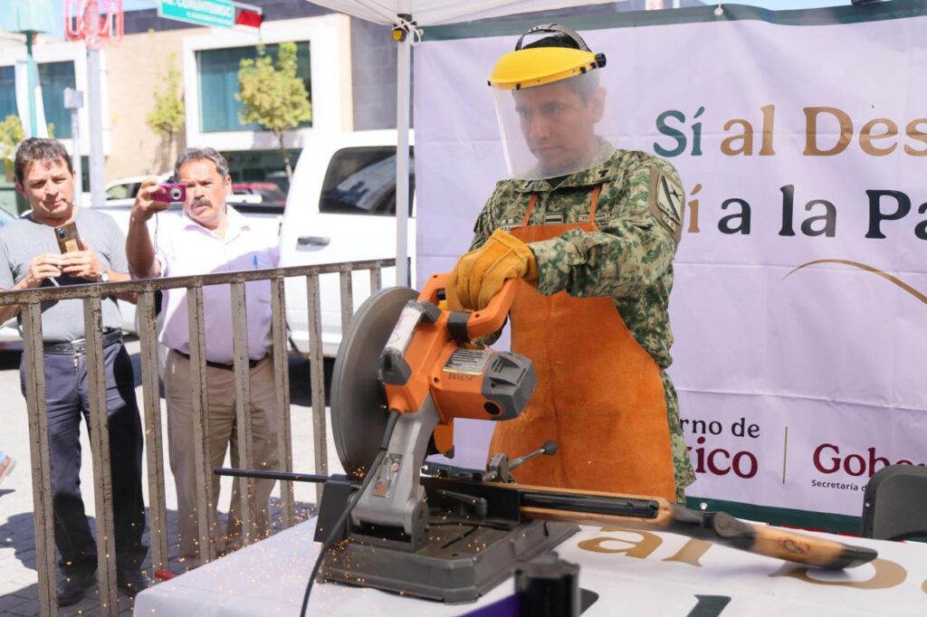 PONEN EN MARCHA EN APIZACO EL PROGRAMA DEL GOBIERNO DE MÉXICO “SÍ AL DESARME, SÍ A LA PAZ”
