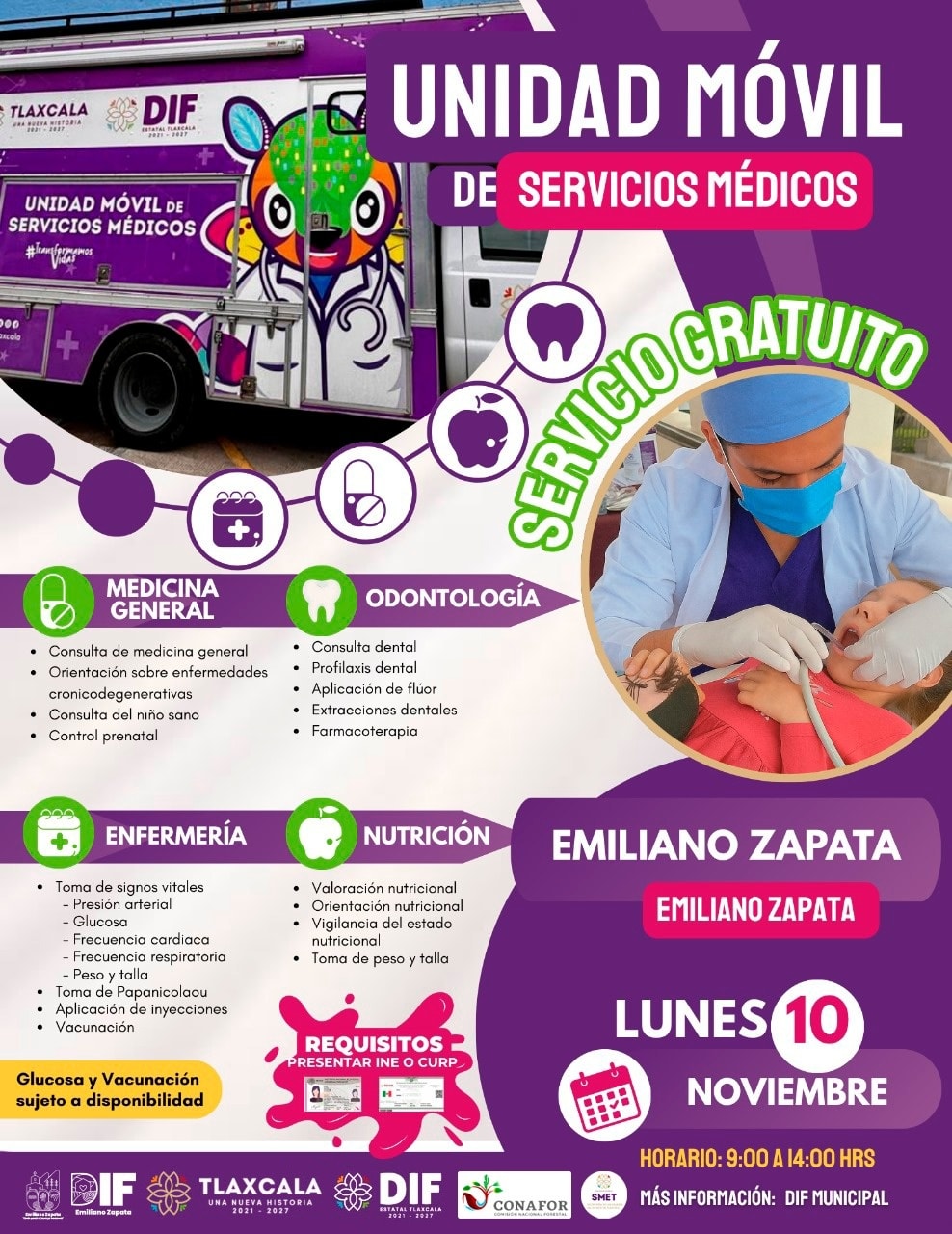 DIF EMILIANO ZAPATA ACERCARÁ SERVICIOS MÉDICOS GRATUITOS A LA COMUNIDAD