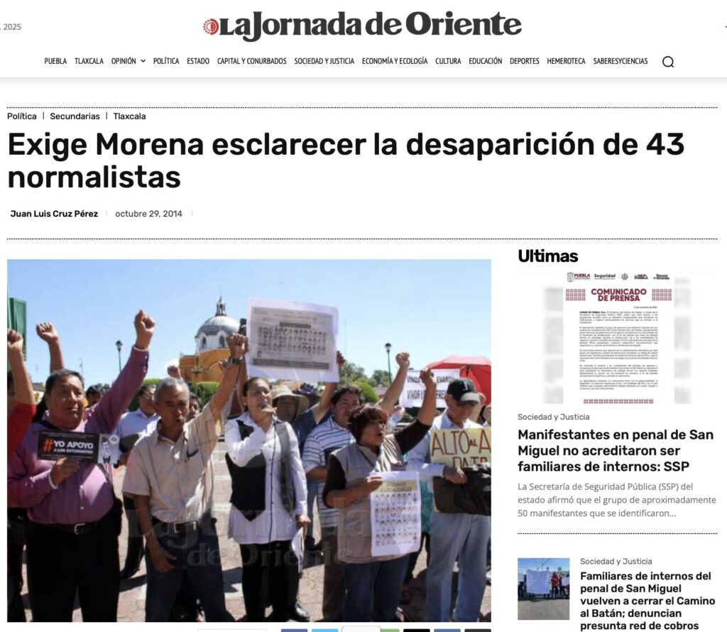 SENADORA ANA LILIA RIVERA CRITICA EL “LUCRAR POLÍTICAMENTE”, PERO LE RECUERDAN SU PASADO CON AYOTZINAPA