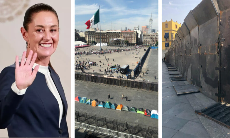 ZÓCALO BLINDADO: TONELADAS DE CONCRETO PARA “PROTEGERSE” DE QUIENES, SEGÚN EL GOBIERNO, NI EXISTEN