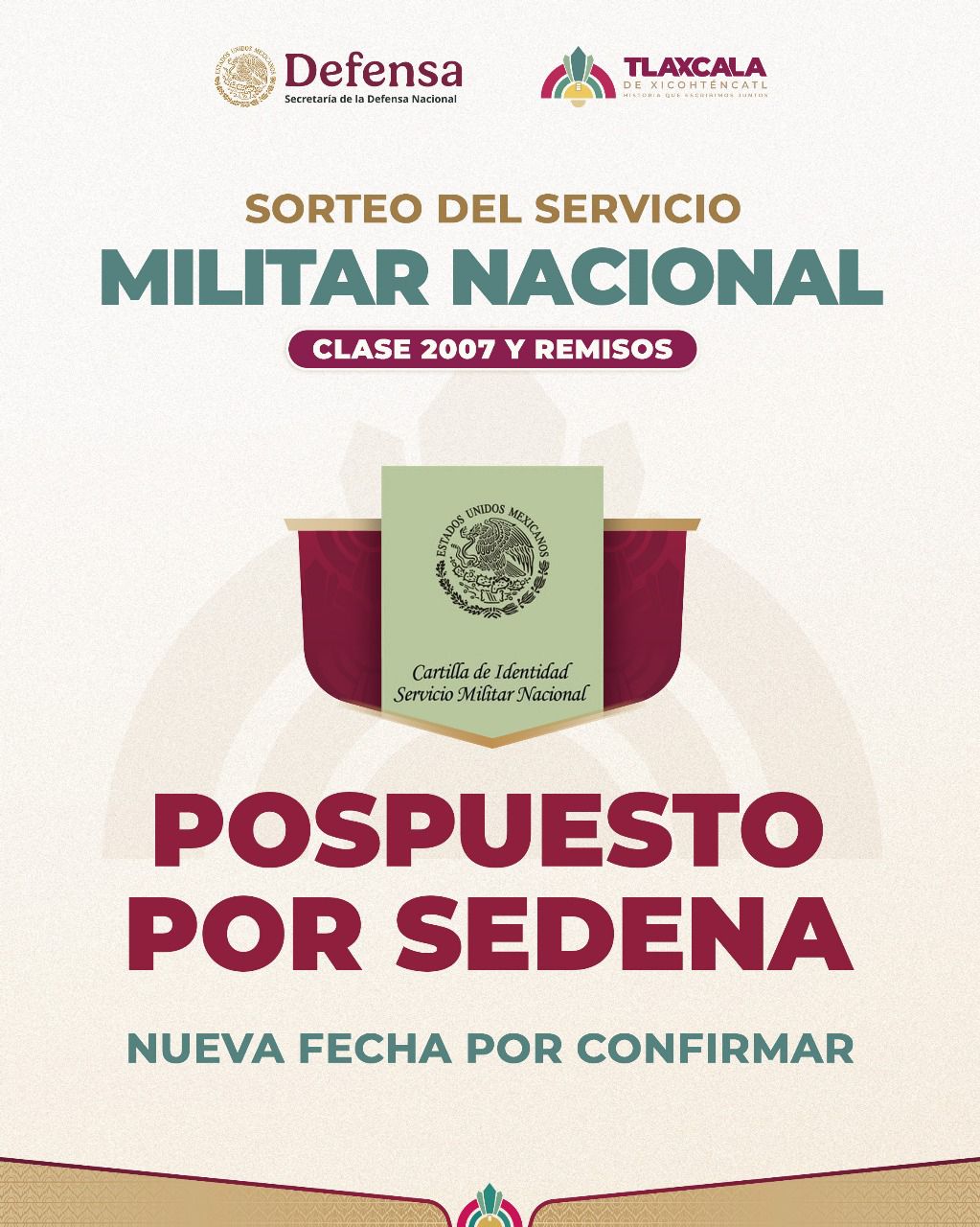 POSPONE SEDENA SORTEO DEL SERVICIO MILITAR NACIONAL EN TLAXCALA CAPITAL