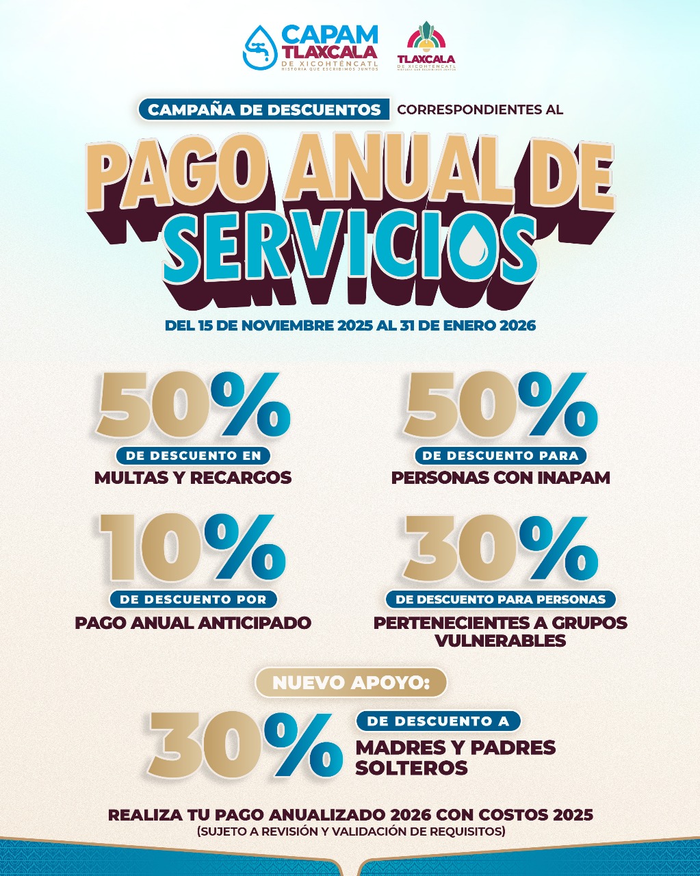 INICIARÁ LA CAPAM DESCUENTOS EN EL PAGO DE AGUA POTABLE EN EL MARCO DEL BUEN FIN