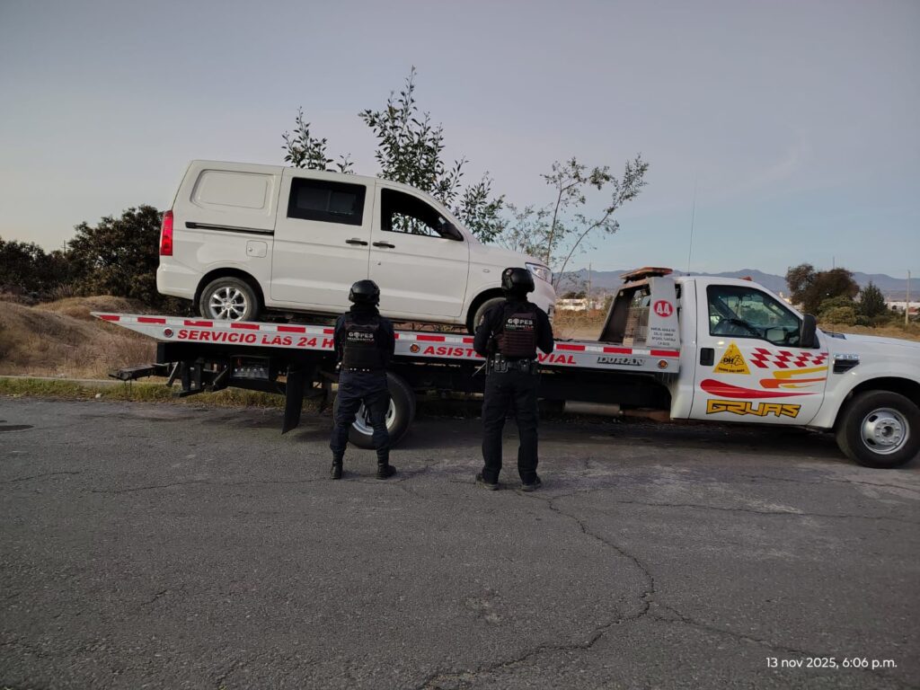 UN VEHÍCULO MÁS RECUPERADO POR LA DIRECCIÓN DE SEGURIDAD PÚBLICA DE HUAMANTLA