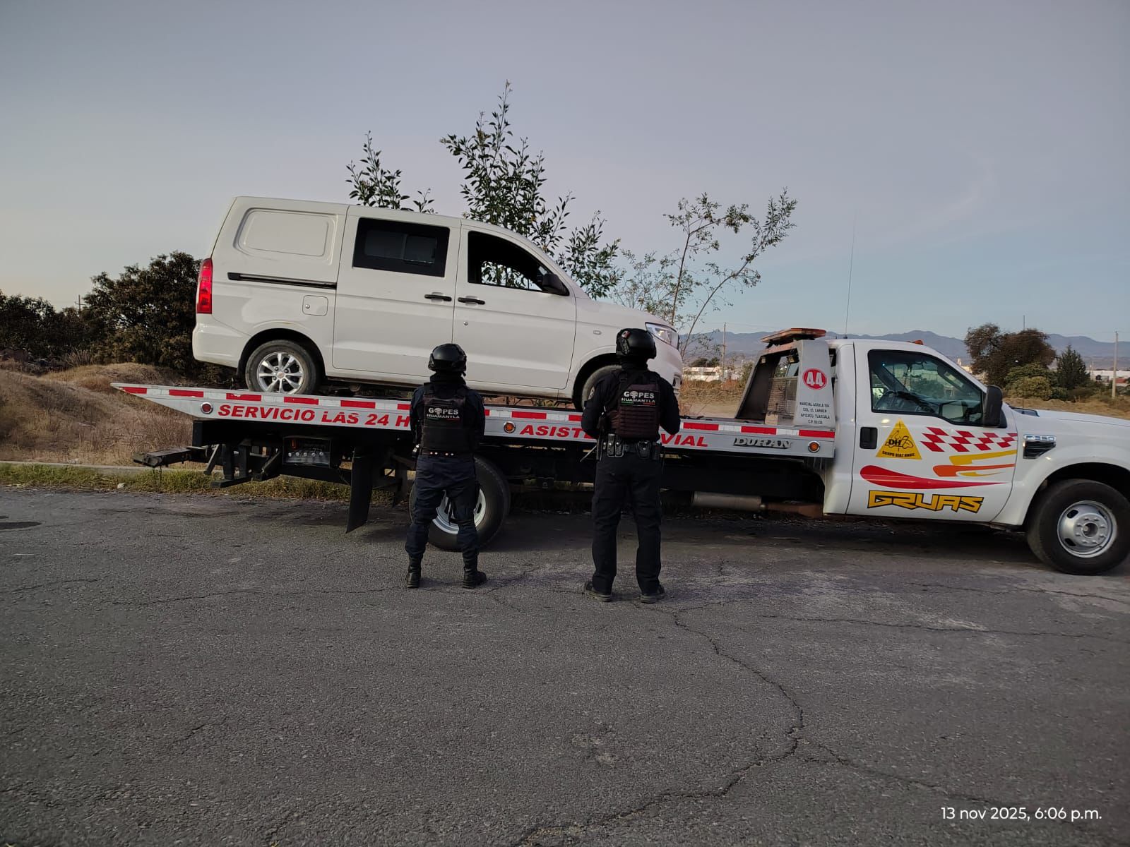 UN VEHÍCULO MÁS RECUPERADO POR LA DIRECCIÓN DE SEGURIDAD PÚBLICA DE HUAMANTLA