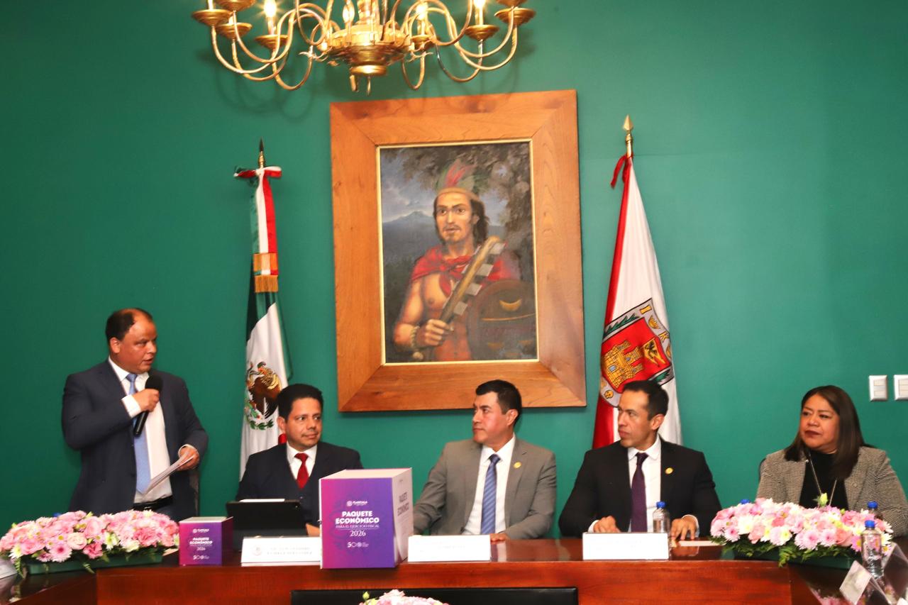 PRESENTA PODER EJECUTIVO PAQUETE ECONÓMICO 2026 AL CONGRESO DEL ESTADO