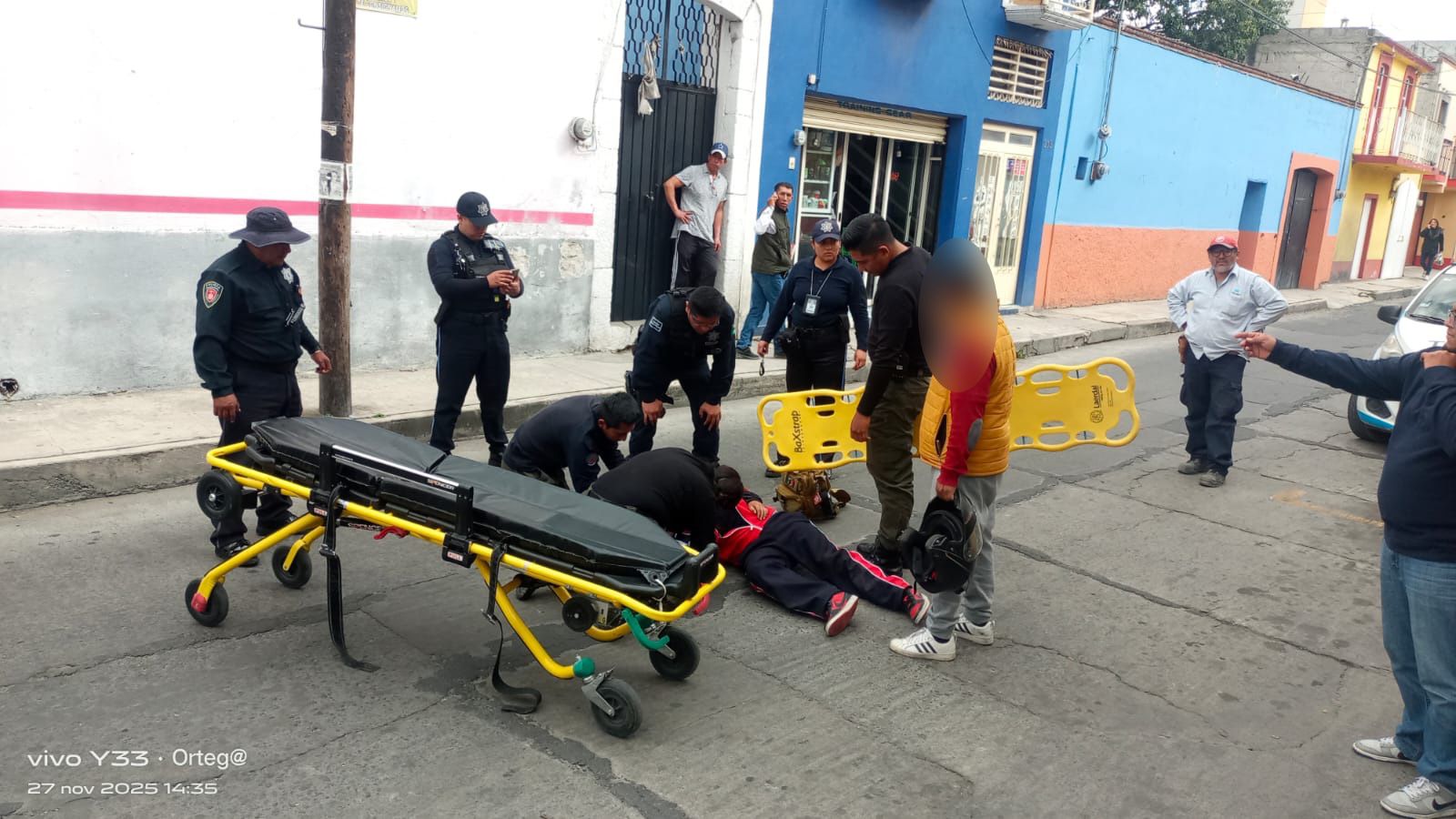 DIRECCIÓN DE SEGURIDAD PÚBLICA, TRÁNSITO Y PROTECCIÓN CIVIL DE HUAMANTLA DA ATENCIÓN OPORTUNA A MENOR INVOLUCRADO EN ACCIDENTE DE MOTONETA