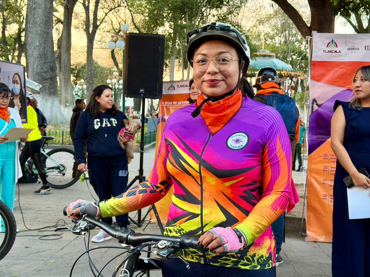 GOBIERNO MUNICIPAL DE TLAXCALA REÚNE EN RODADA A COLECTIVOS EN APOYO A LA ERRADICACIÓN DE LA VIOLENCIA HACIA LAS MUJERES