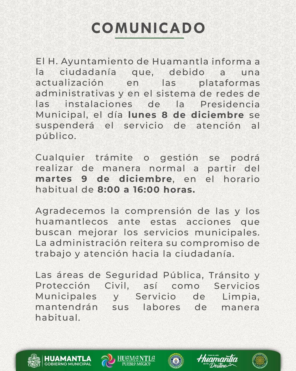 COMUNICADO