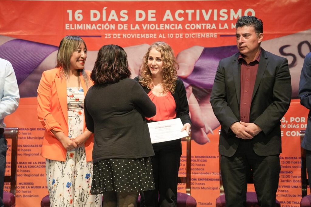 GOBIERNO MUNICIPAL DE TLAXCALA CIERRA LOS 16 DÍAS DE ACTIVISMO Y RECONOCE EL TRABAJO DE LAS MUJERES