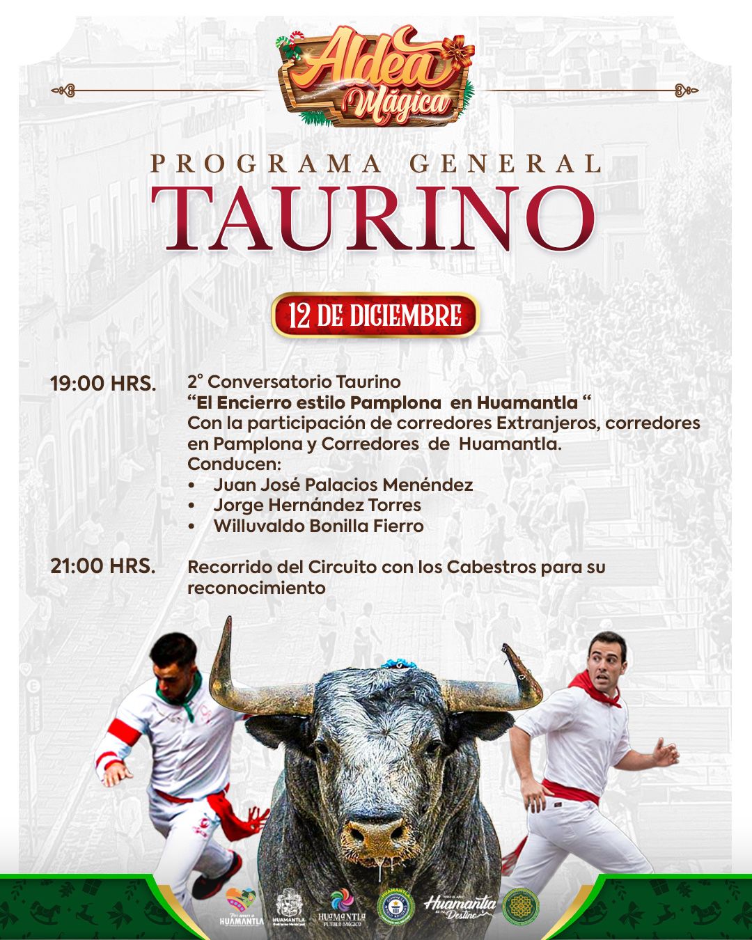 INVITAN A LAS ACTIVIDADES TAURINAS DE ESTE 12 DE DICIEMBRE EN HUAMANTLA