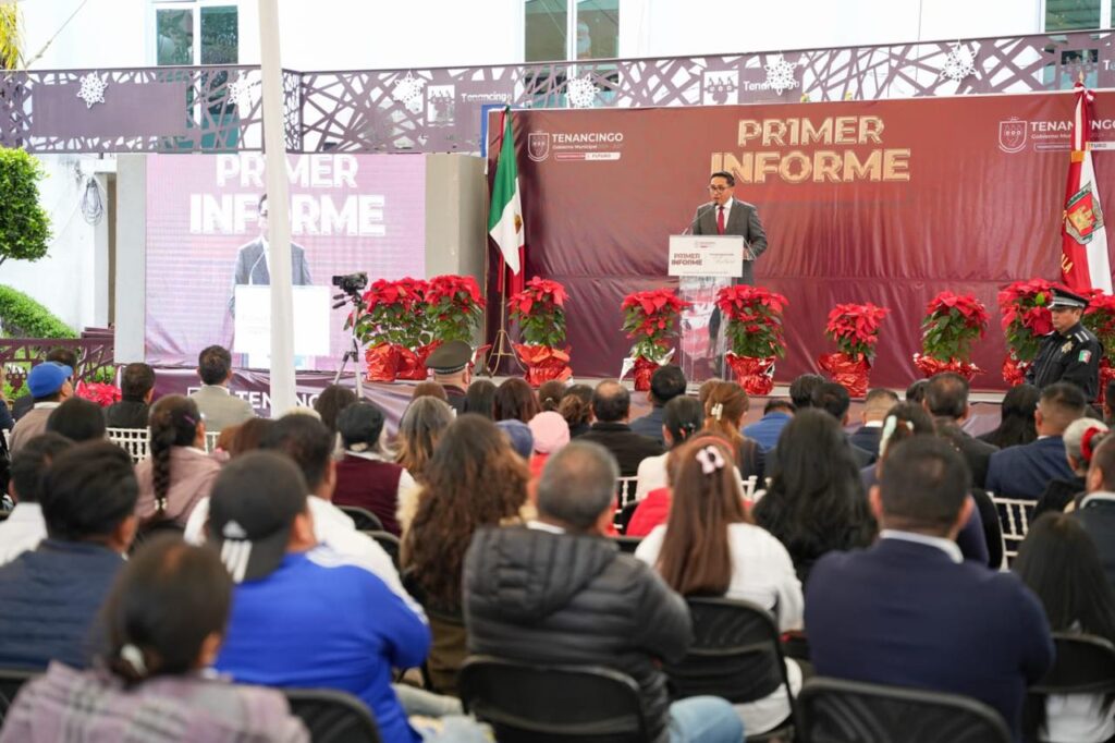 RECONOCEN LIDERAZGO MUNICIPAL Y AVANCES EN TENANCINGO DURANTE SU PRIMER INFORME DE GOBIERNO