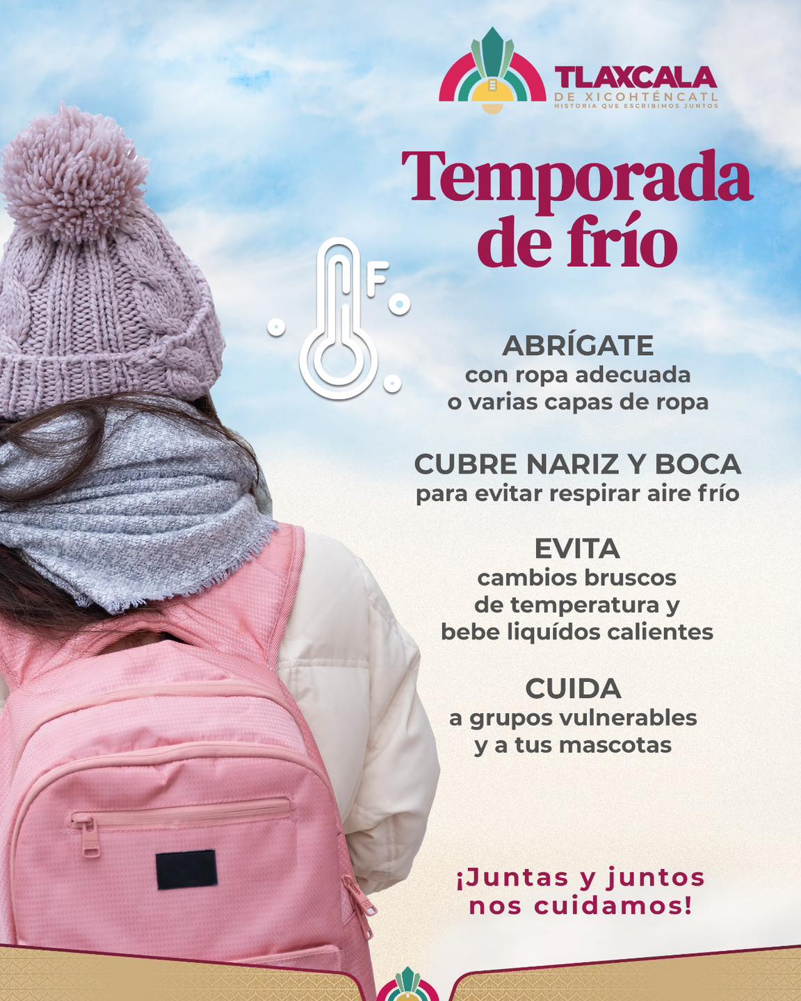 ALERTA POR BAJAS TEMPERATURAS EN LA CAPITAL