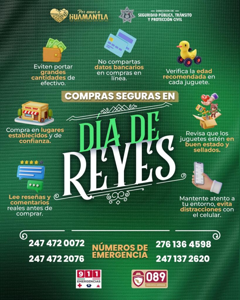 CIERRE TEMPORAL DE VIALIDADES POR MERCADO DE DÍA DE REYES EN HUAMANTLA