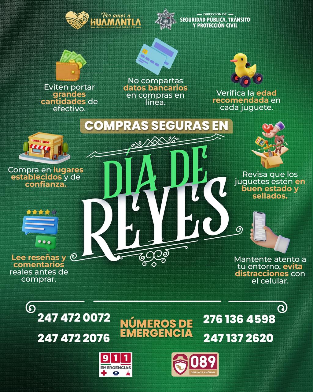 CIERRE TEMPORAL DE VIALIDADES POR MERCADO DE DÍA DE REYES EN HUAMANTLA