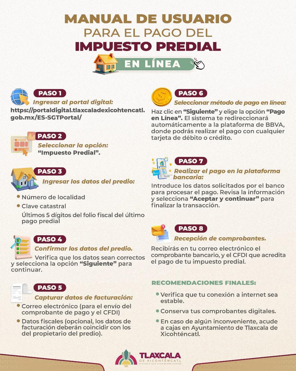 MENOS TRÁMITES MÁS AHORRO: LA MANIFESTACIÓN CATASTRAL YA SE GENERA AUTOMÁTICAMENTE CON EL PREDIAL EN TLAXCALA CAPITAL