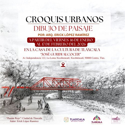 AYUNTAMIENTO DE TLAXCALA ABRE ESPACIOS AL ARTE URBANO CON LA EXPOSICIÓN “CROQUIS URBANOS” Y UNA MASTER CLASS GRATUITA