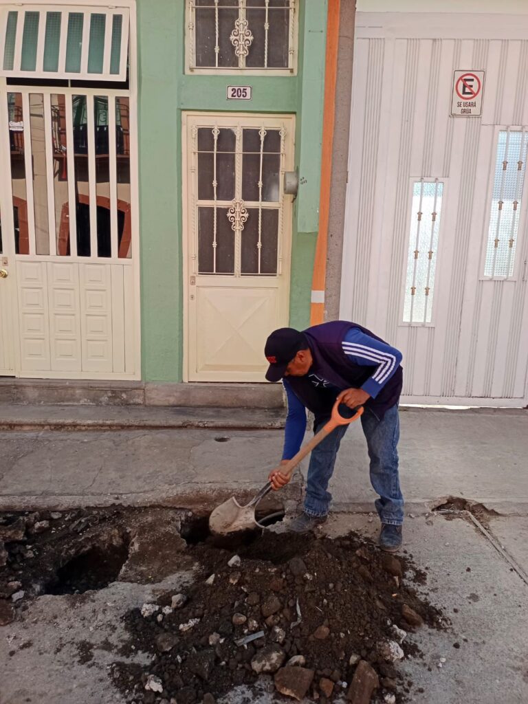 Atención permanente a la red de agua y drenaje en Huamantla