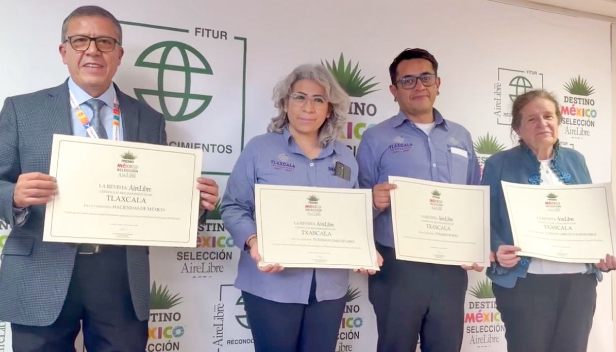 TLAXCALA DESTACA EN LA FITUR 2026 CON CUATRO PREMIOS “AIRELIBRE” POR TURISMO COMUNITARIO Y SOSTENIBLE
