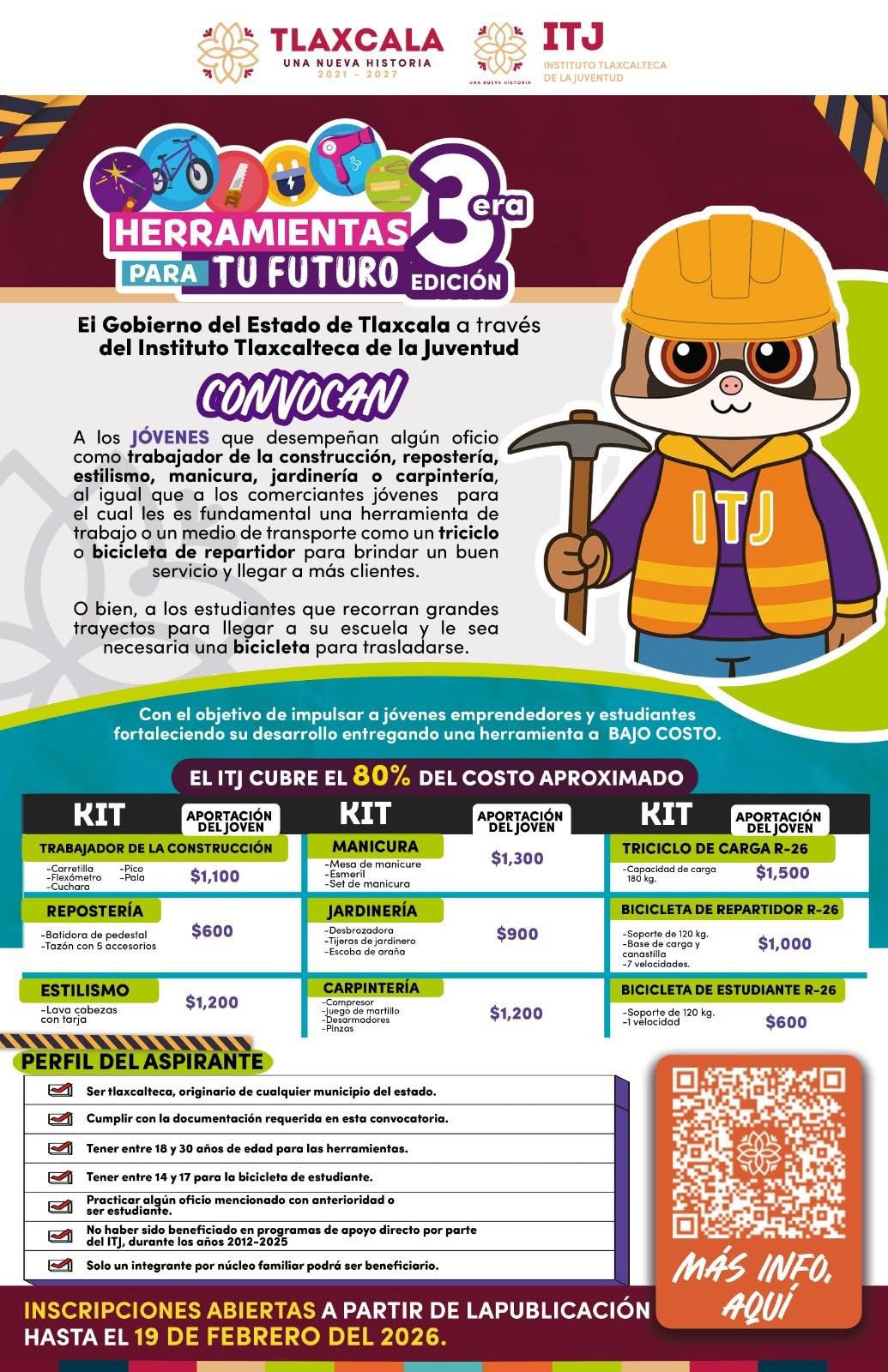 INVITAN A JUVENTUDES DE HUAMANTLA A PARTICIPAR EN LA CONVOCATORIA “HERRAMIENTAS PARA TU FUTURO”
