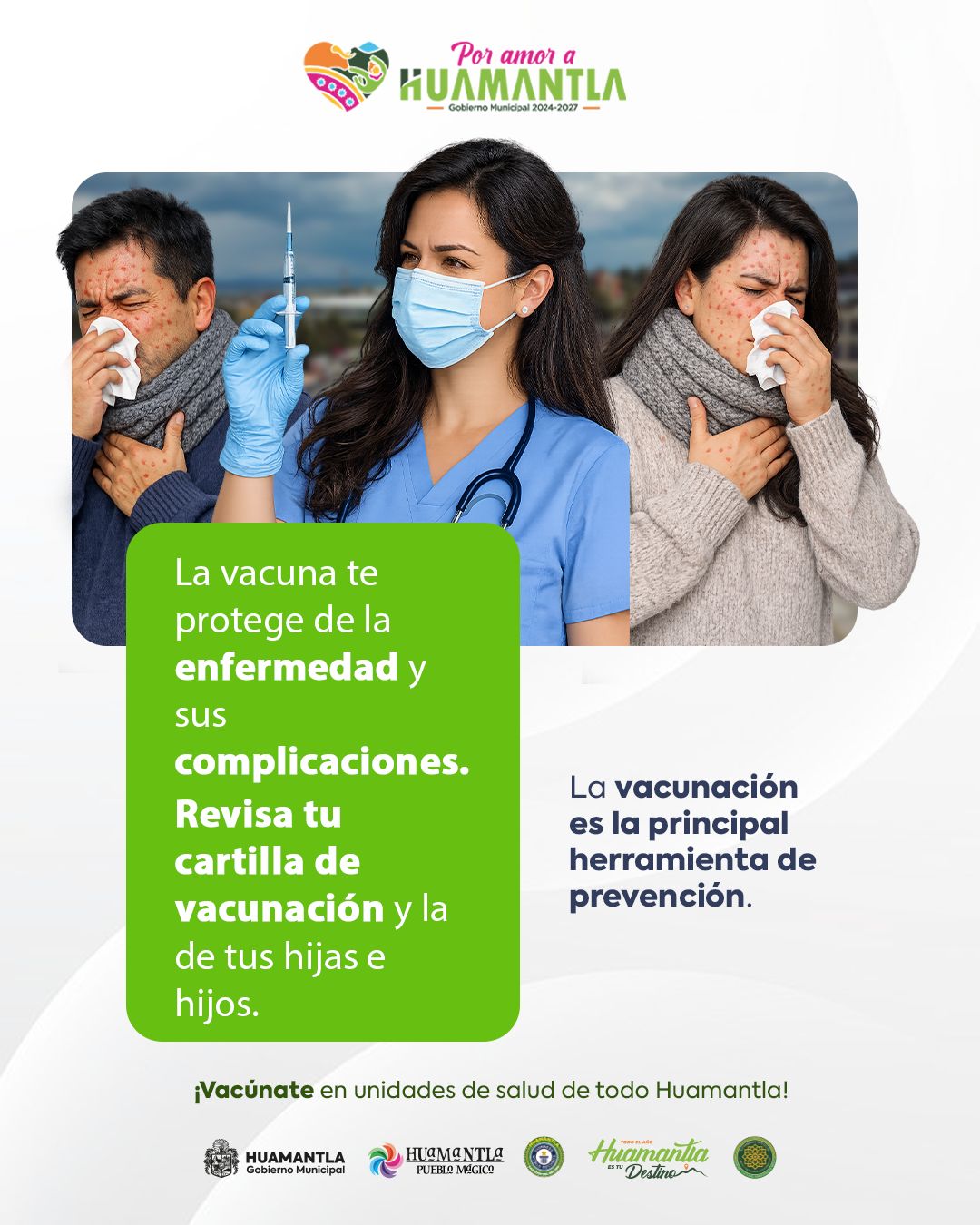 EMITE GOBIERNO DE HUAMANTLA RECOMENDACIONES PREVENTIVAS ANTE EL SARAMPIÓN