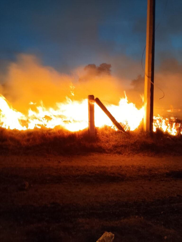 SE ATIENDE Y CONTROLA INCENDIO DE PASTIZAL EN SAN FRANCISCO YANCUITLALPAN