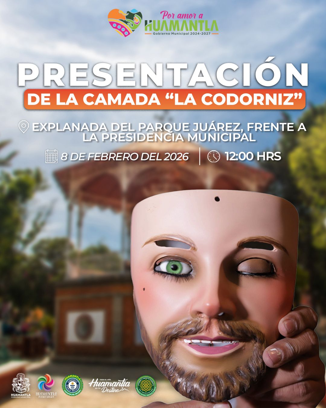 HUAMANTLA SE LLENARÁ DE MÚSICA Y ALEGRIA CON LA PRESENTACIÓN DE LA CAMADA DE HUEHUES “LA CODORNIZ”