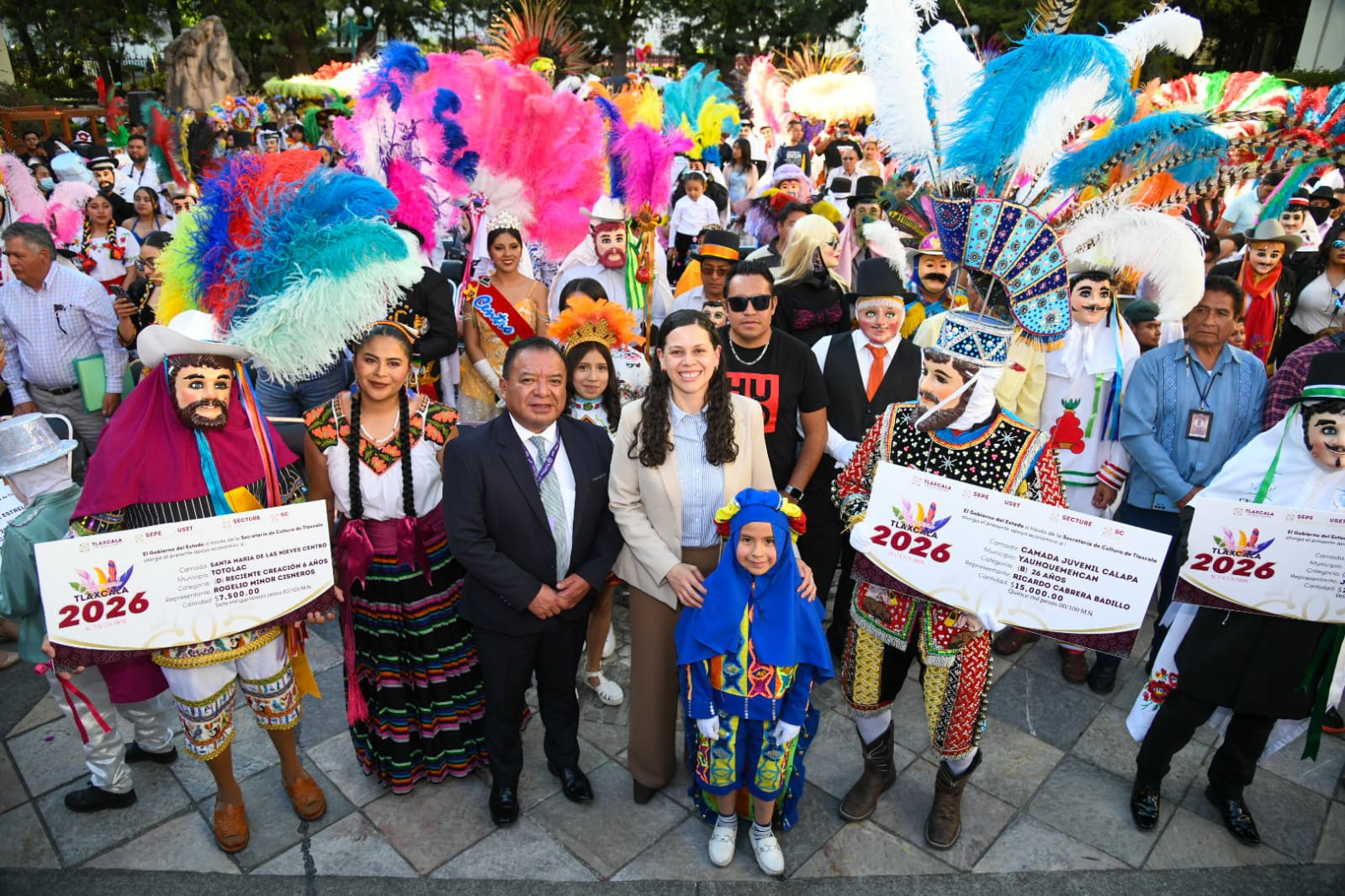 GOBIERNO DEL ESTADO FORTALECE TRADICIÓN DEL CARNAVAL TLAXCALA 2026 CON APOYO A CAMADAS DE HUEHUES