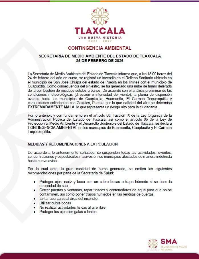 DECLARATORIA DE CONTINGENCIA AMBIENTAL