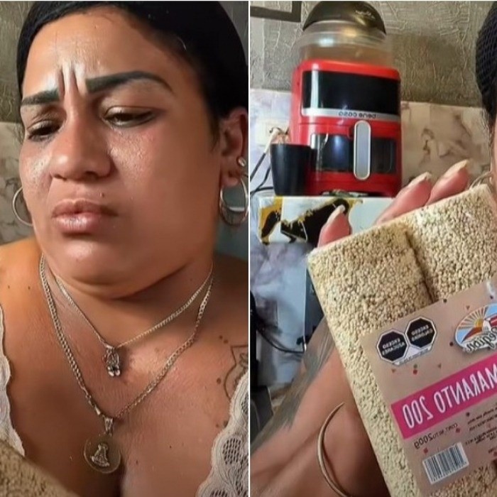 MUJER CUBANA CONFUNDE AMARANTO DONADO POR MÉXICO CON RELLENO DE MUEBLES