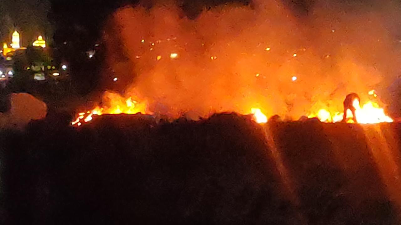 DIRECCIÓN DE SEGURIDAD PÚBLICA ATIENDE INCENDIO DE PASTIZAL Y EVITA MAYORES AFECTACIONES