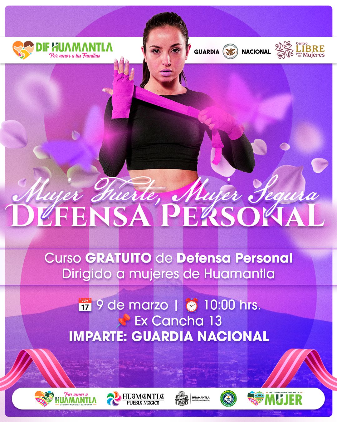 DIF HUAMANTLA INVITA AL CURSO GRATUITO DE DEFENSA PERSONAL PARA MUJERES