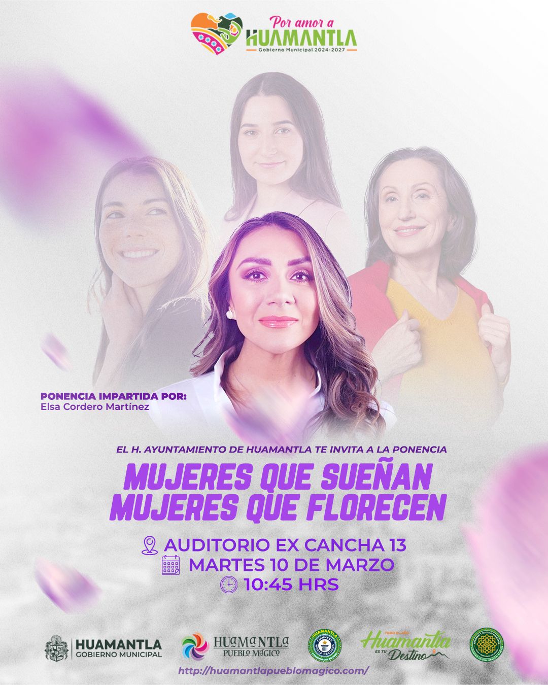 IMPULSA GOBIERNO DE HUAMANTLA REFLEXIÓN Y EMPODERAMIENTO FEMENINO CON PONENCIA “MUJERES QUE SUEÑAN, MUJERES QUE FLORECEN”
