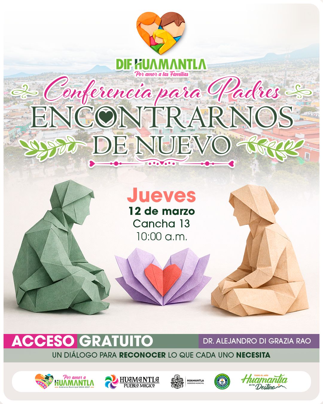 SMDIF HUAMANTLA INVITA A CONFERENCIA PARA FORTALECER LA COMUNICACIÓN Y LOS VÍNCULOS FAMILIARES