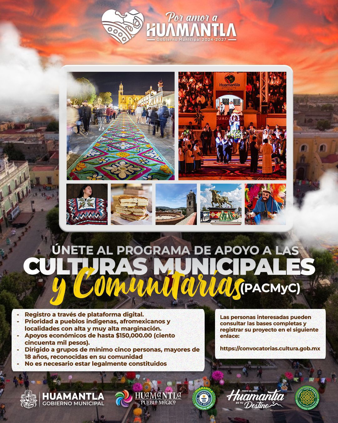 CONVOCAN A COMUNIDADES DE HUAMANTLA A ACCEDER A APOYOS DE HASTA 150 MIL PESOS CON PACMYC 2026