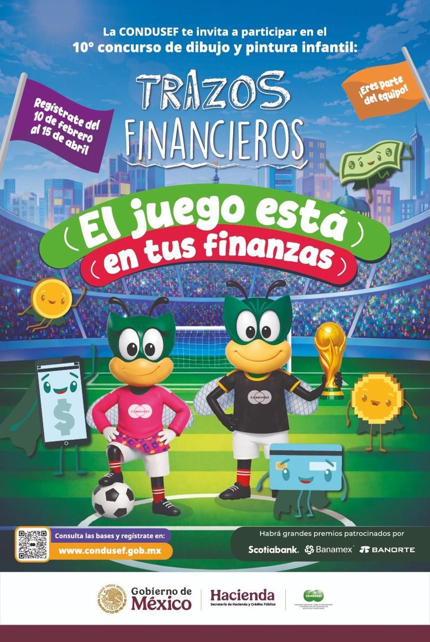 INVITAN A NIÑAS Y NIÑOS DE HUAMANTLA A PARTICIPAR EN EL 10° CONCURSO INFANTIL “TRAZOS FINANCIEROS”