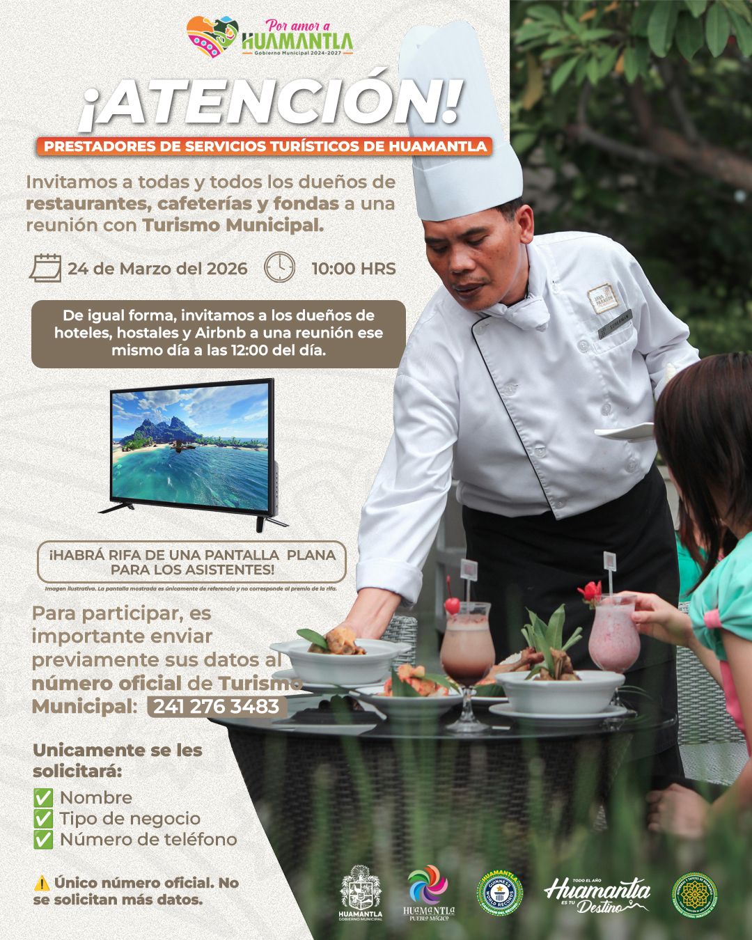 INVITA TURISMO MUNICIPAL A PRESTADORES DE SERVICIOS A REUNIONES DE TRABAJO PARA FORTALECER EL SECTOR