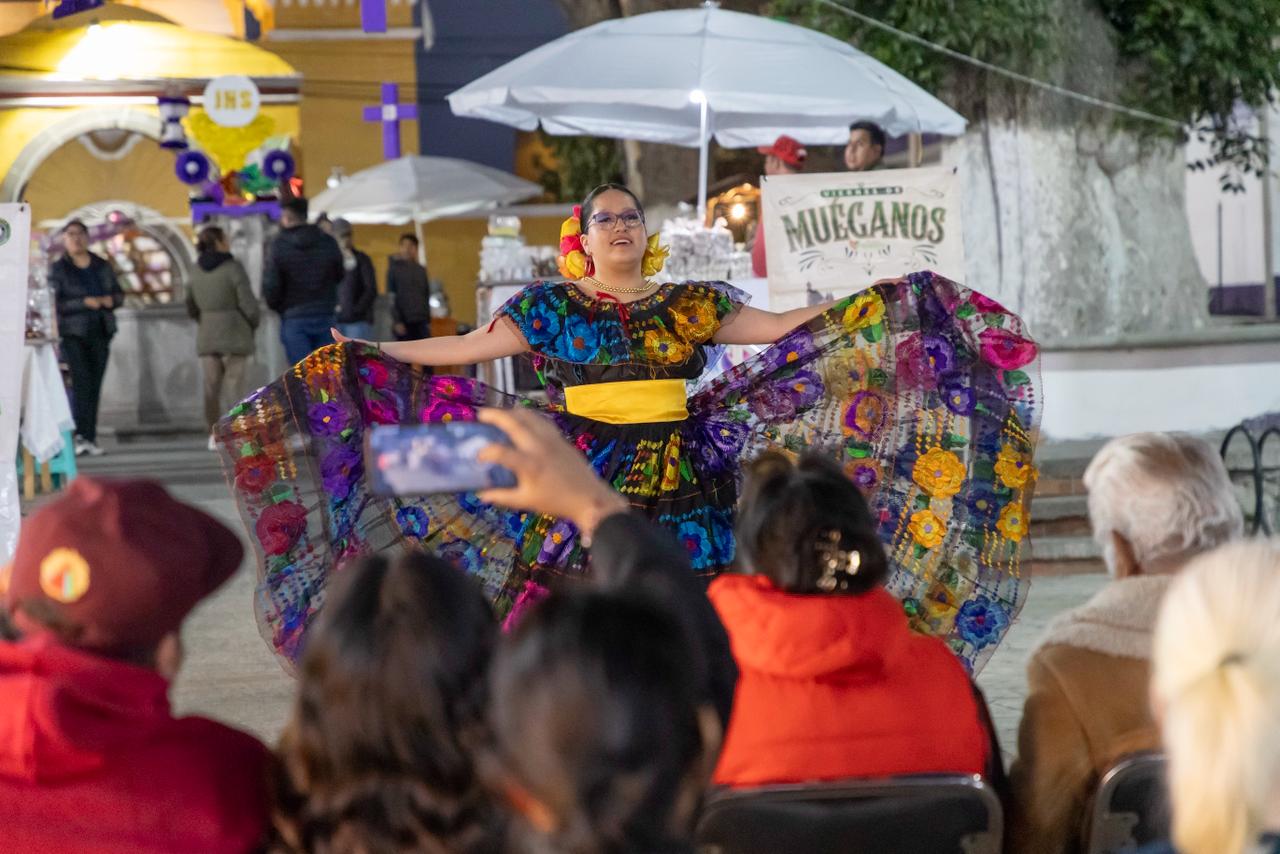 FAMILIAS HUAMANTLECAS DISFRUTAN DE MÚSICA Y DANZA DURANTE “JUEVES DE MUÉGANOS” EN LA PRECIOSA