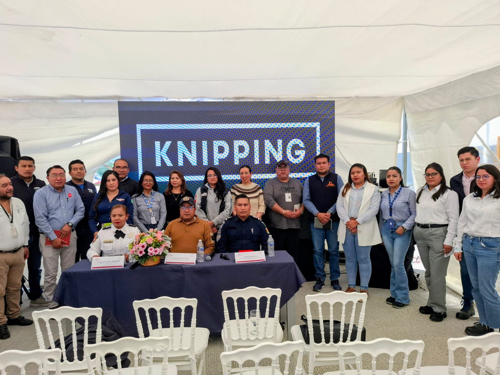 REFUERZAN SEGURIDAD EN ZONA INDUSTRIAL DE HUAMANTLA CON TRABAJO COORDINADO ENTRE AUTORIDADES Y EMPRESAS